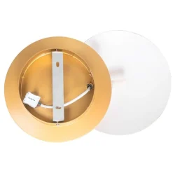 QAZQA Wandleuchten|Wohnzimmerlampen*Moderne Kupferfarbene Runde Wandleuchte 20cm - Sunrise