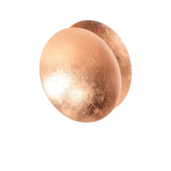 QAZQA Wandleuchten|Wohnzimmerlampen*Moderne Kupferfarbene Runde Wandleuchte 20cm - Sunrise