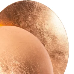 QAZQA Wandleuchten|Wohnzimmerlampen*Moderne Kupferfarbene Runde Wandleuchte 20cm - Sunrise