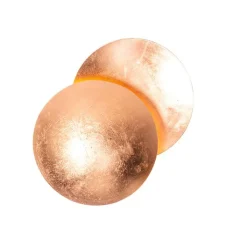 QAZQA Wandleuchten|Wohnzimmerlampen*Moderne Kupferfarbene Runde Wandleuchte 20cm - Sunrise