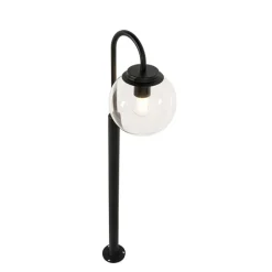 QAZQA Gartenbeleuchtung|Laternen Außen*Moderne Laterne schwarz mit Klarglas 104 cm IP44 - Sfera