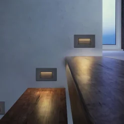 QAZQA Gartenbeleuchtung|Led-Außenleuchten*Moderne LED Wandeinbauleuchte Schwarz 11,5cm inkl. LED IP65 - Trem