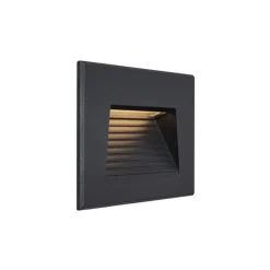 QAZQA Gartenbeleuchtung|Led-Außenleuchten*Moderne LED Wandeinbauleuchte Schwarz 11,5cm inkl. LED IP65 - Trem