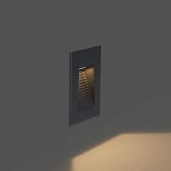 QAZQA Gartenbeleuchtung|Led-Außenleuchten*Moderne LED-Wandeinbauleuchte Schwarz 7cm inkl. LED IP65 - Trem