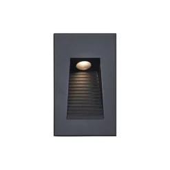 QAZQA Gartenbeleuchtung|Led-Außenleuchten*Moderne LED-Wandeinbauleuchte Schwarz 7cm inkl. LED IP65 - Trem