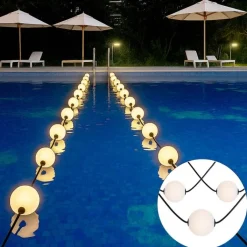 QAZQA Gartenbeleuchtung|Led-Außenleuchten*Moderne Lichterkette für den Außenbereich 16 m inkl. LED 28 Lichter - Malai