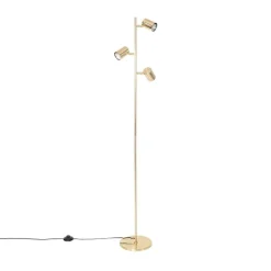 QAZQA Stehlampen|Wohnzimmerlampen*Moderne Messing Stehleuchte 3-flammig - Jeana