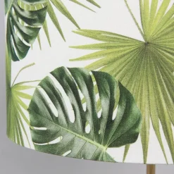 QAZQA Tischlampen|Wohnzimmerlampen*Moderne Messing Tischlampe mit Blattschirm 35 cm - Kaso