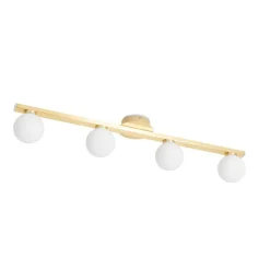 QAZQA Badezimmerlampen|Deckenleuchten Außen*Moderne Messing-Deckenleuchte IP44 4-flammig - Cederic