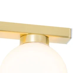 QAZQA Badezimmerlampen|Deckenleuchten Außen*Moderne Messing-Deckenleuchte IP44 4-flammig - Cederic