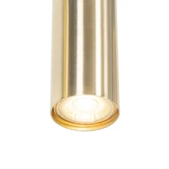 QAZQA Pendelleuchten|Wohnzimmerlampen*Moderne Messing-Hängelampe 5-flammig - Jeana