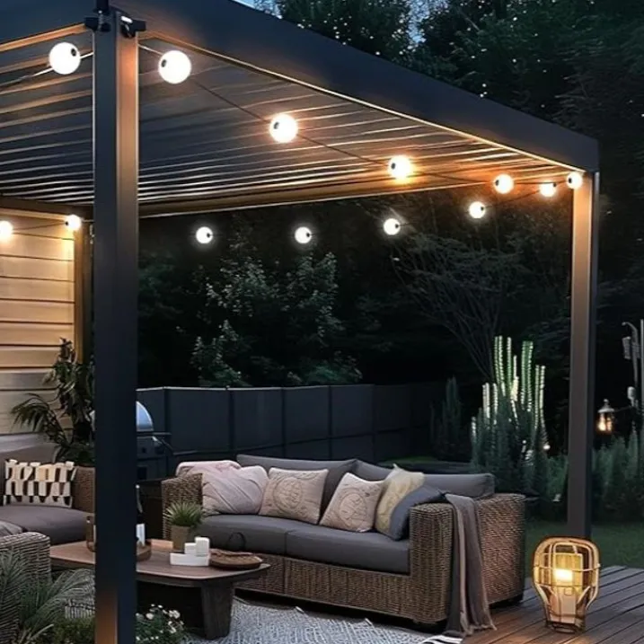 QAZQA Led-Außenleuchten|Lichterkette*Moderne Outdoor-Lichterkette 8M inkl. LED 14-Lichter - Malai