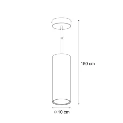 QAZQA Schlafzimmerlampen|Küchenlampen*Moderne Pendelleuchte Beige GU10 50mm rund - Tubo