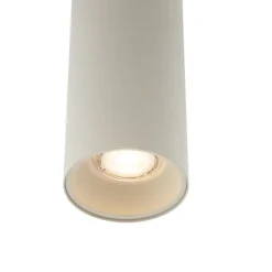QAZQA Schlafzimmerlampen|Küchenlampen*Moderne Pendelleuchte Beige GU10 50mm rund - Tubo