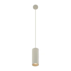 QAZQA Schlafzimmerlampen|Küchenlampen*Moderne Pendelleuchte Beige GU10 50mm rund - Tubo