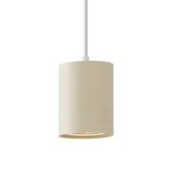 QAZQA Deckenstrahler|Aufbaustrahler*Moderne Pendelleuchte Beige mit Weiß für Schienensystem 1-phasig GU10 70mm - Iconic Holt