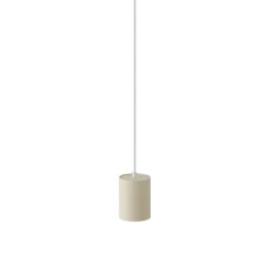 QAZQA Deckenstrahler|Aufbaustrahler*Moderne Pendelleuchte Beige mit Weiß für Schienensystem 1-phasig GU10 70mm - Iconic Holt