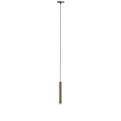 QAZQA Schlafzimmerlampen|Küchenlampen*Moderne Pendelleuchte Dunkelbronze für 1-phasiges Schienensystem - Slimline Keno