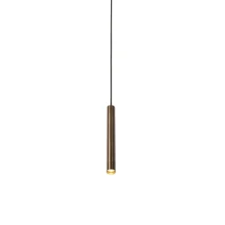 QAZQA Schlafzimmerlampen|Küchenlampen*Moderne Pendelleuchte Dunkelbronze für 1-phasiges Schienensystem - Slimline Keno