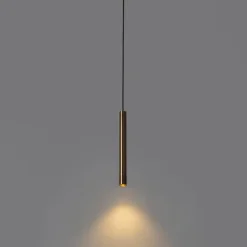 QAZQA Schlafzimmerlampen|Küchenlampen*Moderne Pendelleuchte Dunkelbronze für 1-phasiges Schienensystem - Slimline Keno