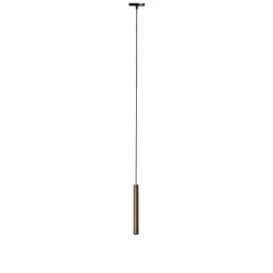 QAZQA Schlafzimmerlampen|Küchenlampen*Moderne Pendelleuchte Dunkelbronze für 1-phasiges Schienensystem - Slimline Keno