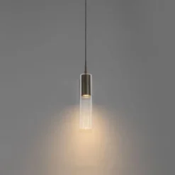 QAZQA Deckenstrahler|Aufbaustrahler*Moderne Pendelleuchte Dunkelbronze für Schienensystem 1-phasig - Iconic Lloyd