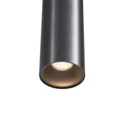 QAZQA Pendelleuchten|Wohnzimmerlampen*Moderne Pendelleuchte Gunmetal GU10 50mm - Tubo