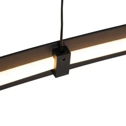 Honsel Led-Pendelleuchten|Pendelleuchten*Moderne Pendelleuchte schwarz inkl. LED 3-stufig dimmbar - Dasha