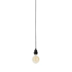 QAZQA Pendelleuchten|Wohnzimmerlampen*Moderne Pendelleuchte Schwarz Dimmbar - Cava Luxe 1