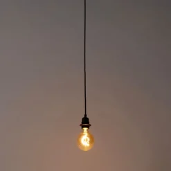 QAZQA Pendelleuchten|Wohnzimmerlampen*Moderne Pendelleuchte Schwarz Dimmbar - Cava Luxe 1