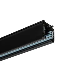 QAZQA Deckenstrahler|Aufbaustrahler*Moderne 3-Phasen-Schiene schwarz 100cm - 3-Phasen