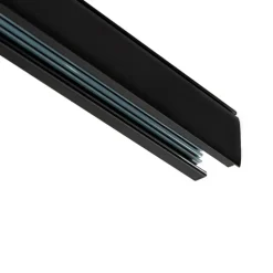 QAZQA Deckenstrahler|Aufbaustrahler*Moderne 3-Phasen-Schiene schwarz 100cm - 3-Phasen