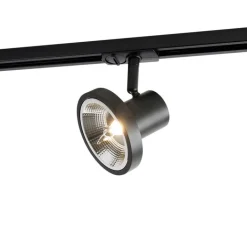 QAZQA Professional Deckenstrahler|Aufbaustrahler*Moderne 1-phasige Schienenstrahler Schwarz GU10 111mm - Iconic Jeany