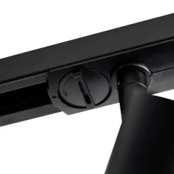 QAZQA Professional Deckenstrahler|Aufbaustrahler*Moderne 1-phasige Schienenstrahler Schwarz GU10 111mm - Iconic Jeany