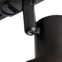 QAZQA Professional Deckenstrahler|Aufbaustrahler*Moderne 1-phasige Schienenstrahler Schwarz GU10 111mm - Iconic Jeany