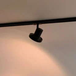 QAZQA Professional Deckenstrahler|Aufbaustrahler*Moderne 1-phasige Schienenstrahler Schwarz GU10 111mm - Iconic Jeany