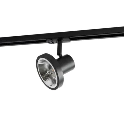 QAZQA Professional Deckenstrahler|Aufbaustrahler*Moderne 1-phasige Schienenstrahler Schwarz GU10 111mm - Iconic Jeany