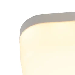 QAZQA Gartenbeleuchtung|Badezimmerlampen*Moderne quadratische Deckenleuchte inkl. LED - Plater