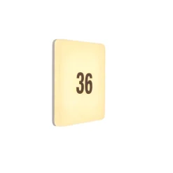 QAZQA Gartenbeleuchtung|Led-Außenleuchten*Moderne quadratische Wandleuchte inkl. LED mit Nummernschild - Plater