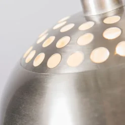 QAZQA Pendelleuchten|Wohnzimmerlampen*Moderne runde Hängelampe aus Stahl - Globe