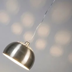 QAZQA Pendelleuchten|Wohnzimmerlampen*Moderne runde Hängelampe aus Stahl - Globe