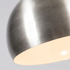 QAZQA Pendelleuchten|Wohnzimmerlampen*Moderne runde Hängelampe aus Stahl - Globe