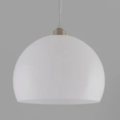 QAZQA Pendelleuchten|Wohnzimmerlampen*Moderne runde Hängelampe opalweiß - Globe