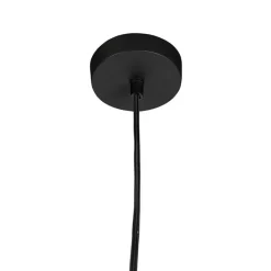 QAZQA Pendelleuchten|Wohnzimmerlampen*Moderne runde Pendelleuchte schwarz mit weiß 3 - Schichten - Titus