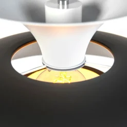 QAZQA Pendelleuchten|Wohnzimmerlampen*Moderne runde Pendelleuchte schwarz mit weiß 3 - Schichten - Titus