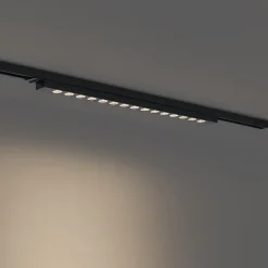 QAZQA Schlafzimmerlampen|Küchenlampen*Moderne schwarze Deckenleuchte für 1-Phasen-Schienensystem 15W 1170 lm 3000K - Iconic Tsiri