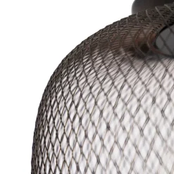 QAZQA Deckenleuchten|Wohnzimmerlampen*Moderne schwarze Deckenleuchte - Bliss Mesh