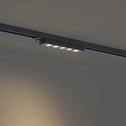 QAZQA Led-Strahler|Deckenstrahler*Moderne schwarze Deckenleuchte für 1-Phasen-Schienensystem 5W 370 lm 3000K - Iconic Tsiri