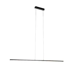 QAZQA Küchenlampen|Esszimmerlampen*Moderne schwarze Hängelampe 150 cm inkl. LED - Banda