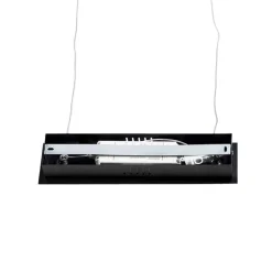 QAZQA Küchenlampen|Esszimmerlampen*Moderne schwarze Hängelampe 150 cm inkl. LED - Banda